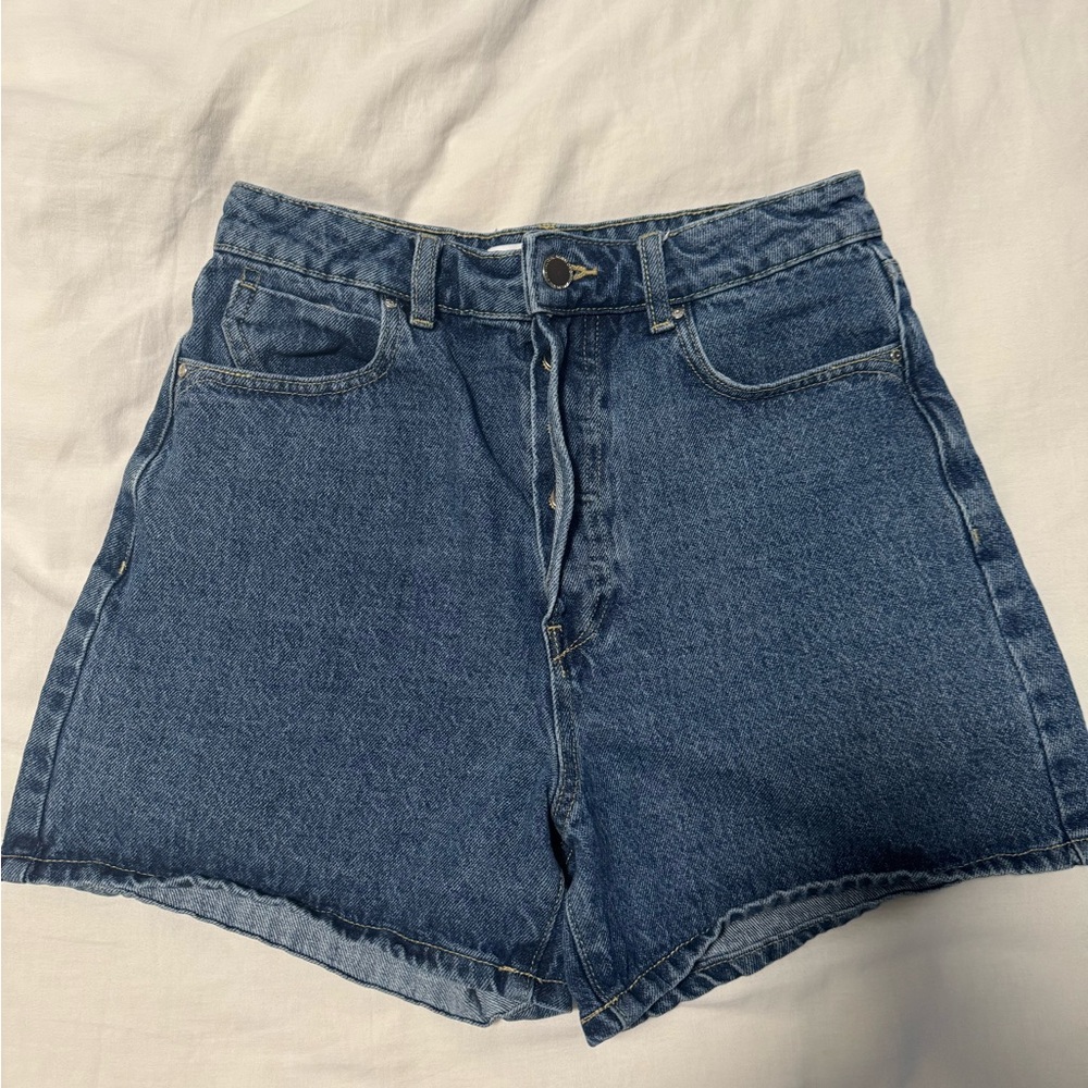 Zara high waisted denim shorts